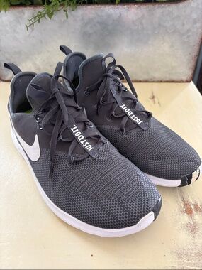 Nike Free TR 8 AMP AA1209-001 Women's 12 Running Shoes Black Camo Sneakers